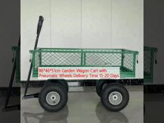 86*46*51cm Garden Wagon Cart with Pneumatic Wheels Delivery Time 15-20 Days