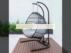 Qingdao Port Of Loading Hammock Swing Chair Black Colour Mail Packing