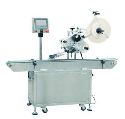 China YM210 Food Pouch Auto Can Sticker Top Side Adhesive Labeling Machine For Lid for sale