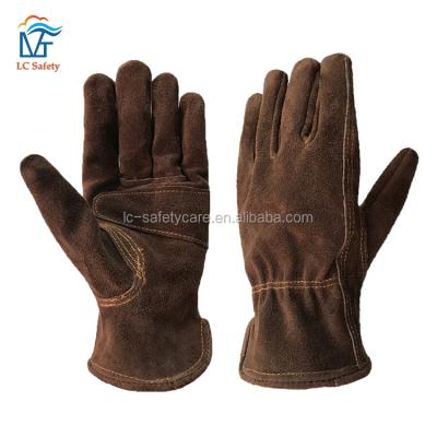 China Vaqueta Buffalo Durable Guante Work Truck Drivers Leather Training Gloves for sale