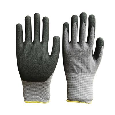 China Ultrafine Nitrile 15g Anti-Slip Nylon Foam Palm Coated Labor Safety Hand Work Gloves Wholesale for sale