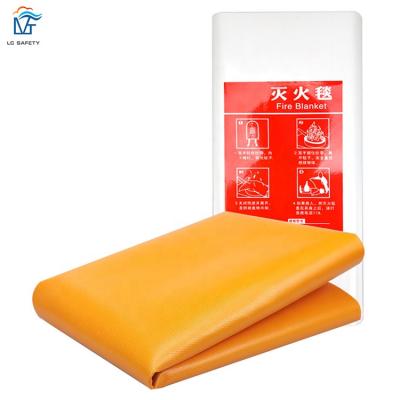 China Fire Resistant Silicone Fiberglass Emergency Survival Escape Blanket Fire Liner Blanket for sale