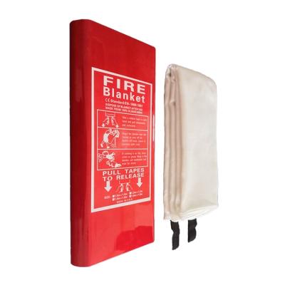 China Fiberglass Fire Resistant Wholesale Home Fire Protection Fire Blanket Safety Emergency for sale