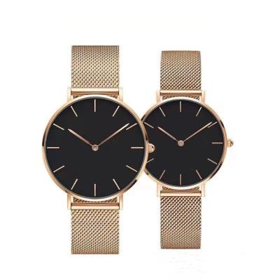 China Other Dw Style Couple Japanese Movement Waterproof Simple Stainless Steel Quartz Watch Ladies for sale