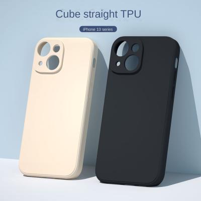 China Other Printing Simple Solid Color Feature Tpu Material Black Phone13pro Mobile Phone Case 12 for sale