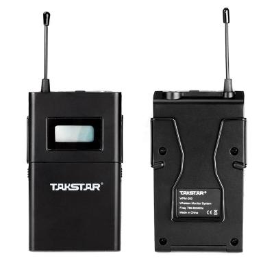 China Headset Microphone Takstar WPM-200R Radio In Ear Monitor System 6 Channel Bodypack Receiver With Earphone For Stage Monitoring for sale