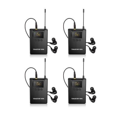 China Headset Bodypack Microphone 4pcs Receiver for Takstar WPM-300 Wireless UHF Ear Monitor System 10 Channels for Performance Live Broadcast for sale