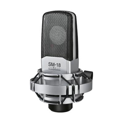 China Takstar SM-18 EL Desktop Cardioid Vocal Condenser Microphone Perfect for Studio Podcasting and Streaming XLR Output Includes Shock Mount for sale