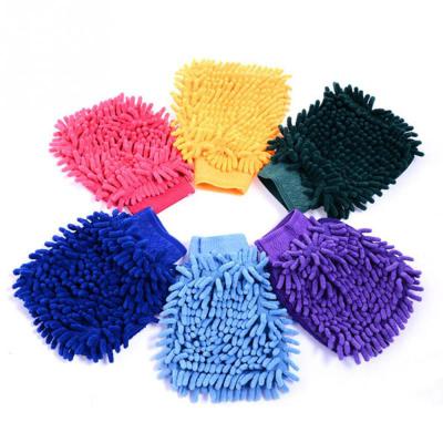 China Chenille Cloth Microfiber Car Cleaning Clay BarCar Detailing Chenille Mitt Ultrafine Household Care Auto Wash Cloth for sale