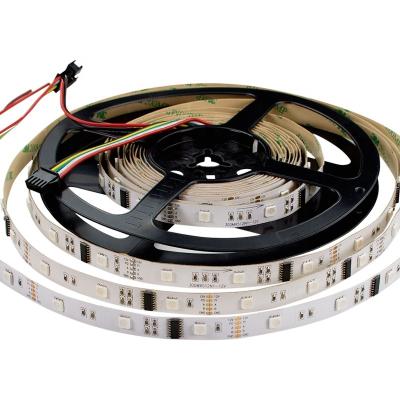 China Theme Park Color Adjustable DMX512 Digital RGB Led Strip 5v 12v 24v Led Strip Lights for sale