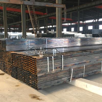 China Oil Pipeline Factory Supply ERW Black Square Rectangular Hollow Section Steel Pipe For Construction for sale