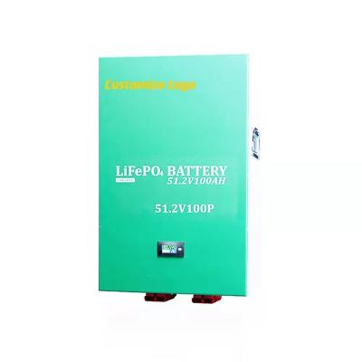 China HANSTART Home Appliances Customize Logo 51.2V 100AH ​​2PCS Solar Hybrid Charger Lifepo4 Lithium Ion Batteries for sale