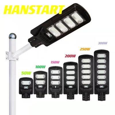 China ROAD HANSTART OEM High Brightness Multi-lamp Bead Lighting All In One Waterproof Outdoor Solar Street Light for sale