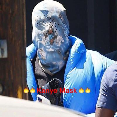 China INS JOINT Hot Selling Kanye Mask Western Custom Printing 100% Cotton Kanye Mask Balaclava for sale