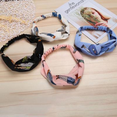 China Sweat absorption hot sellingpolyester square custom design multifunctional lady headband for sale