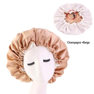 China Promotion Eco-friendly Satin Hood For Hair Natural Custom Logo Silk Hood For Curly Hair Wrap Hood For Sleeping for sale