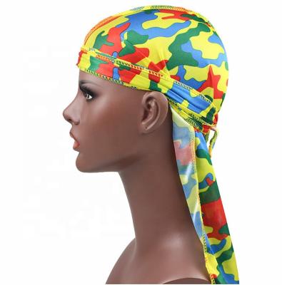 China Solid Color Logo Unisex Silk Wholesale Design Custom Made Soft Hot Sale Fashion Durag Durags for sale