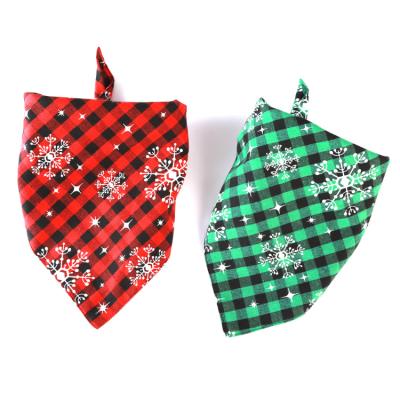 China Viable Wholesale Design Design Cotton Double Layer Pet Accessories Triangle Dog Bandana Soft Triangle Dog Bandana for sale