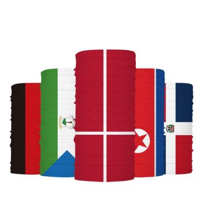 China Muti-function Eco-friendly High Quality Washable Customized Men Motorcycle Country Flag Bandana Headbands for sale