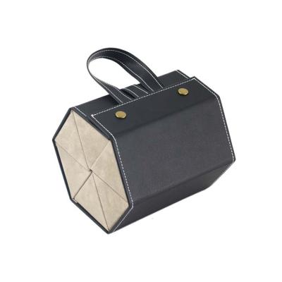 China Multi-Plaid Multi-Function Pattern Small Gift Box High-end Multi-Purpose Glass Jewelry Storage Box PU Leather Grade High-End Case for sale