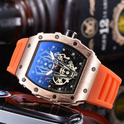 China Hot Sale 2021 Trends 2022 Automatic Mechanical Movement Watch 9791C Quartz Watch 9791C Fashion Personality Ghost Head Hollow Men's Quartz Watch Quartz for sale