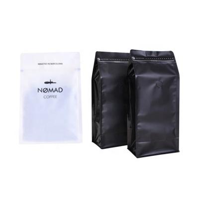 China Recyclable Custom Matte Finish Gravure Printing Ziplock Aluminum Foil Coffee Bag With Valve for sale