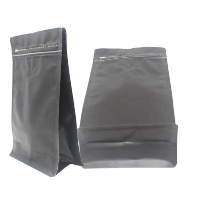 China Wholesale Recyclable Resealable Matte Finish Printing Flat Bottom 250g 500g 1kg Aluminum Foil Zip Top Coffee Bag With Valve for sale