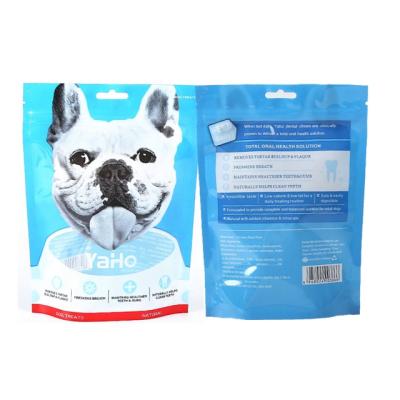 China Recyclable Laminated Smell Proof Pet Food Plastic Packaging Zipper Resealable Bag for sale