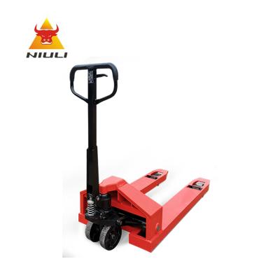 China NIULI 1-10T Hydraulic Heavy Duty Hand Pallet Trolley 10ton Manual Pallet Truck en venta