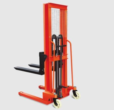 China Hotels Economic Steel Hydraulic Beam Forklift Manual Hand Stacker for sale