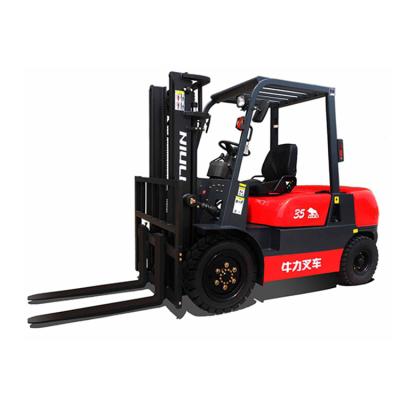 Cina Factory New NIULI 2021 CPCD35 3.5 Ton Diesel Forklift With Lift Forklift Forks in vendita