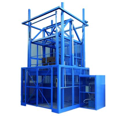 China Widely Price NIULI 2000kg 5000kg Industrial Upright Hydraulic Working Platform Warehouse Cargo Lift Hydraulic Lift With Mesh Fencing zu verkaufen