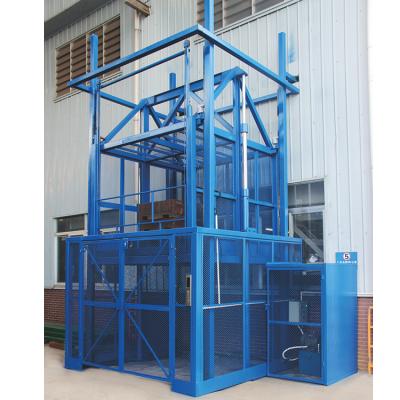 Chine Widely NIULI 2ton 5 Ton Mezzanine Floor Hydraulic Cargo Lifted Vertical Storage Lift Platform Car Garage Lift for Basement or Warehouse à vendre