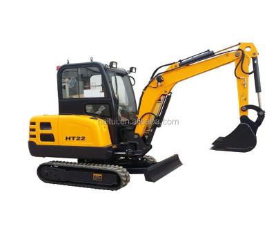 China Low Price 2.2ton HT22 Mini Farms Excavator Tractor For Sale With CE for sale