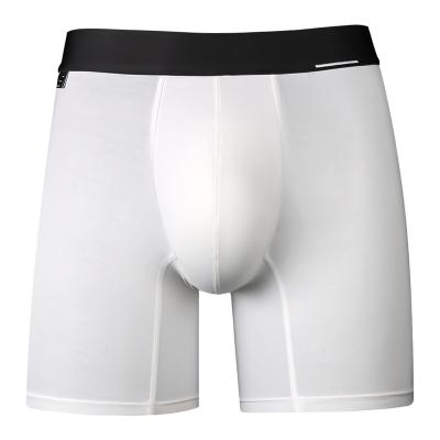 China Breathable hot selling cheap custom made white 88%polyamide 12%spandex duct men briefs knit boxer for sale