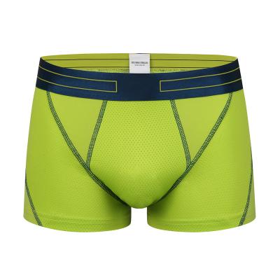 China Breathable Wearing S/M/L/XL 95%Polyester 5%Elastane Cheap Green Mens Boxer Briefs for sale