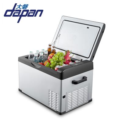 China Cooling Truck Use DC Freezer 12v Mini Compressor Car Fridge 30l for sale