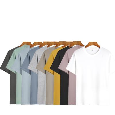 China OEM Wholesale Men's Anti-Wrinkle Logo Blank Customize Plain Blank Cotton 100% White Sleeve Mens T-Shirts Shortly for sale