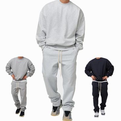 China Wholesale Breathable Fitted Sweatsuit 2 Pieces Custom Sport Jogging Suits Plain Mens Sportswear Tracksuit Sweatsuits for sale