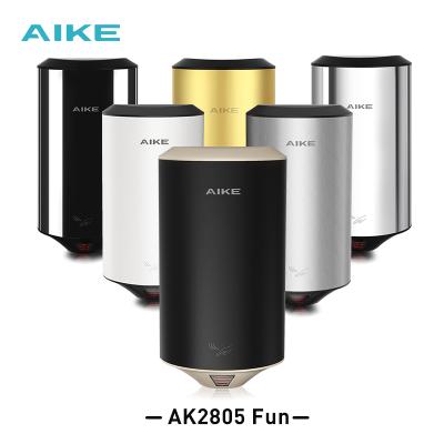 China Professional Wholesale Wall Mounted Automatic Hand Dryer Small Hotel Manufacturer AIKE AK2805 China Black for sale