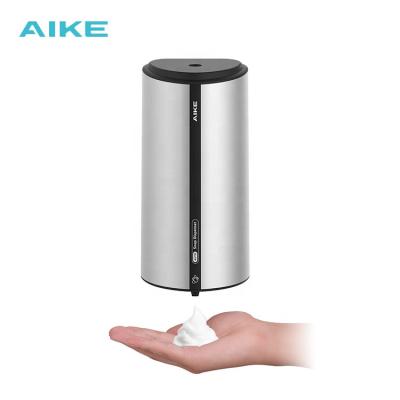 China Foam Commercial Infrared Electric Sensor Soap Dispenser AIKE AK1259 ABS Battery Plastic Foam Soap Dispenser For Toilet 850ml for sale