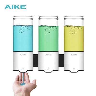 China Foam automatic soap dispenser soap dispensers liquid soap touchless dispensers set 500ml*3 for bathroom AK1212 3-in-1 for sale