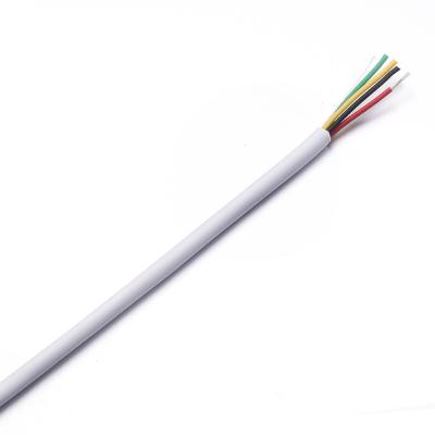 China Custom Cabling System PVC Jacket Security Cable 4 Core Shielded 24awg Security Alarm Cable for sale