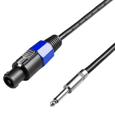 China Professional Speakon speaker to 1/4 speaker cable for audio amplifier connection for sale