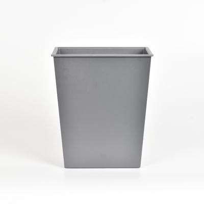 China Hotel Guest Room and Bathroom Luxury Liner Paper Plastic Metal Sustainable Matte Back Finished Waste Bin for sale