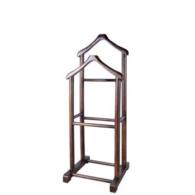 China Wholesale COAT RACK Best Hotel Dark Walnut Hotel Coat Rack Solid Wood for sale