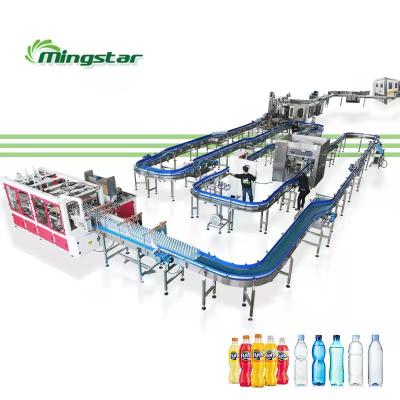 China Beverage Full Set Automatic Small Bottle Tops Pure Drinking Mineral Water Machines Liquid Filling Machine Production Line for sale