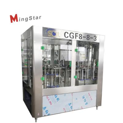 China Fully Automatic 3000BPH Beverage Three In One Pet Bottled Water Washing Filling And Capping Machine Line for sale