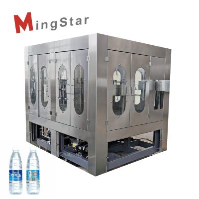 China Beverage SS304 5000BPH three in one bottled water filling machine for water plant mineral cost for sale