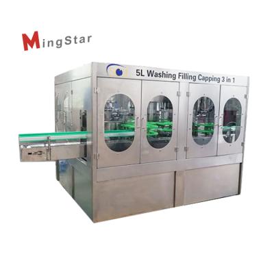 China Fully Automatic 3-10L Bottled Mineral Water 2500BPH Beverage Teller Washing Filling And Capping Machine for sale